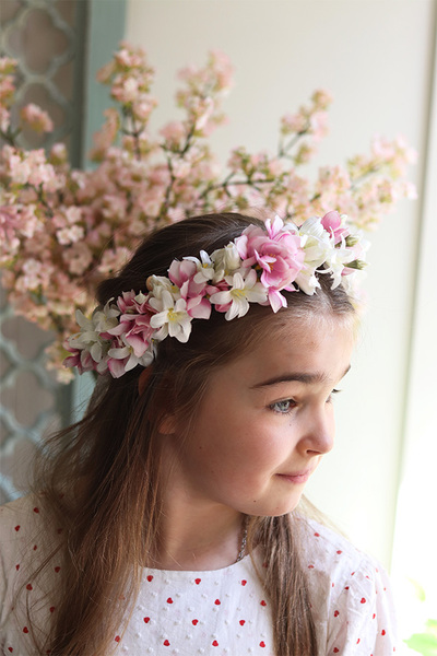 delikatny wianek na głowę Cyntia