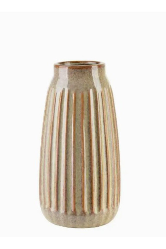Earth A, nowoczesny wazon, ceglasty, wym.15x15x28.5cm