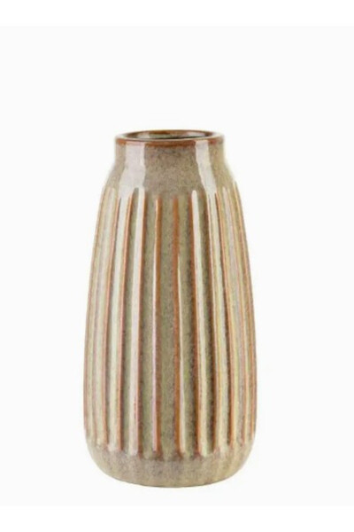 Earth A, nowoczesny wazon, ceglasty, wym.15x15x28.5cm