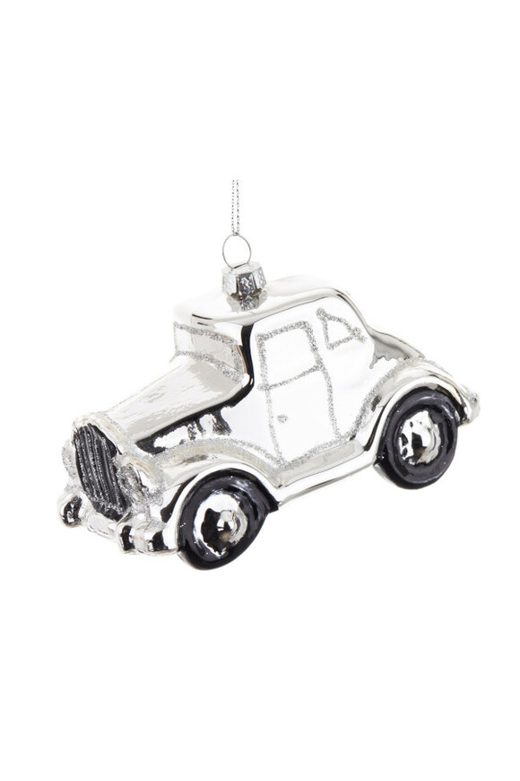 Automobil, szklana bombka bożonarodzeniowa, autko