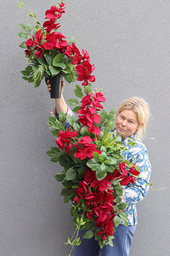 Red Orchids Volcan, komplet dekoracji nagrobnych, wiązanka+bukiet