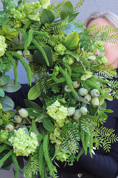 Green Kalinei, zielony wianek na drzwi