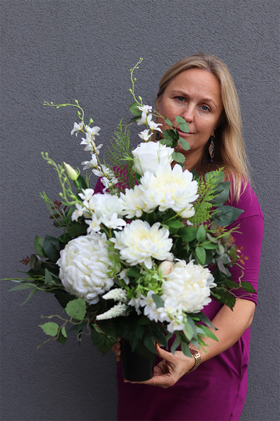 Polina, bukiet nagrobny we wkładzie