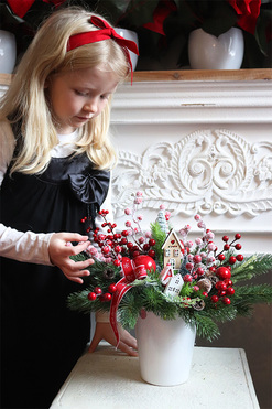 Moko Christmas Small 2, stroik świąteczny, wys.32cm