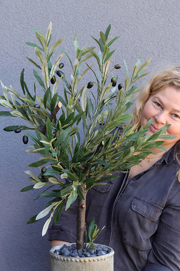 Drzewko Oliwne Bosco, sztuczna roślina w donicy