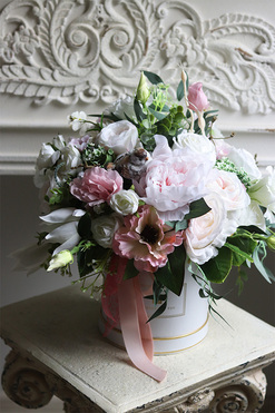 Wiosenne Mgły, flowerbox z ptaszkiem, wys.42cm 