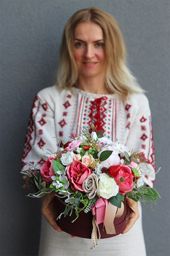 flowerbox z kwiatami i owocami, Mamma Mia Meriata, wym.27x30cm 