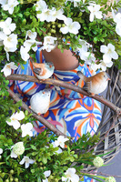 Ptaszki na Gałęzi 4, wiosenny wianek dekoracyjny