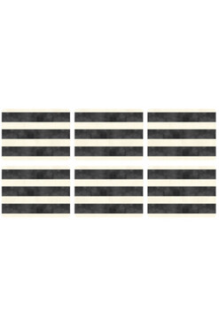 Mono Stripe, podkładki korkowe, średnie, 6szt