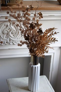 Jerusalem Gold, świąteczny bukiet kwiatów w wazonie, wys.75cm 