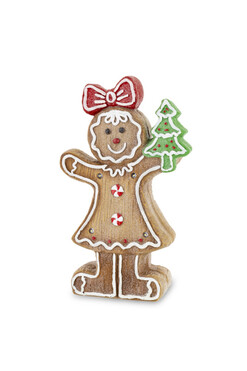 Kjell, świąteczna figurka LED, piernikowy ludek D, wys.39cm