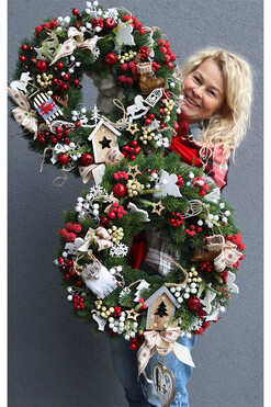 wianek świąteczny Christmas with Tendom A, śr.45cm