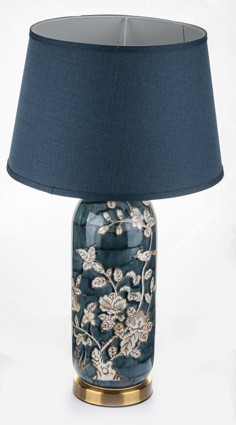 Turquoise, ekskluzywna lampa stołowa, wys.69cm