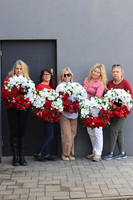 Polska 2, piękny wianek stroik patriotyczny