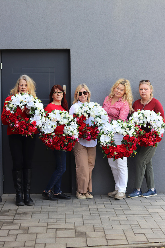 Polska 2, piękny wianek stroik patriotyczny