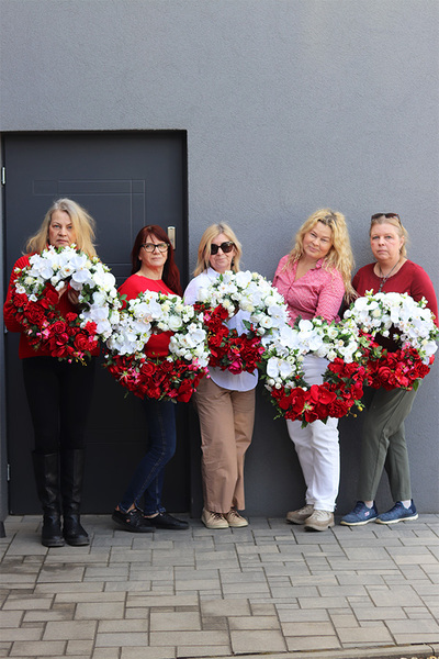 Polska 2, piękny wianek stroik patriotyczny