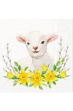 Baranek, wielkanocne serwetki papierowe, kpl.20szt