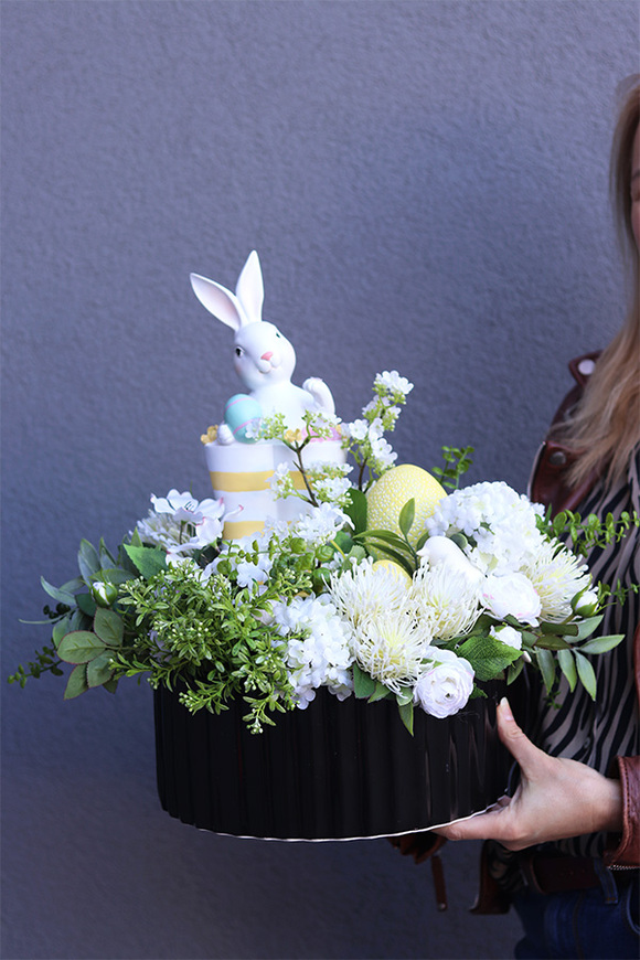 Deluxe Rabbit, stroik wielkanocny z zajączkiem