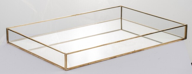 Restamo A, złota taca lustrzana, wym.4x34x24