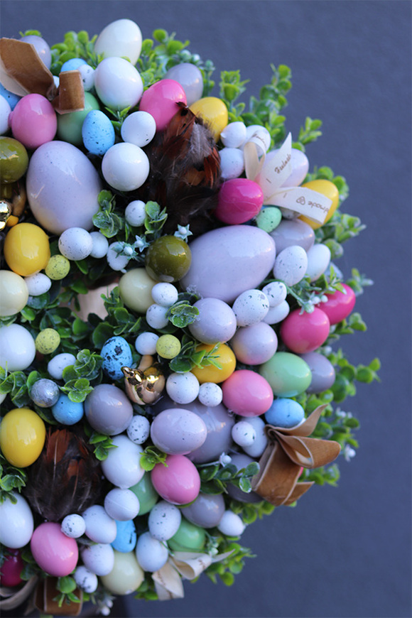 Spring Pastelina 2, wielkanocny wianek z jajkami