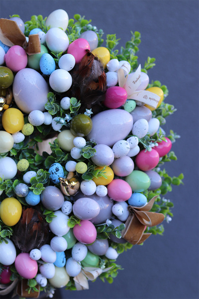 Spring Pastelina 2, wielkanocny wianek z jajkami