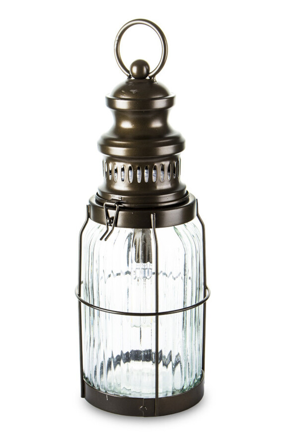 Santiago LED, lampion metalowy