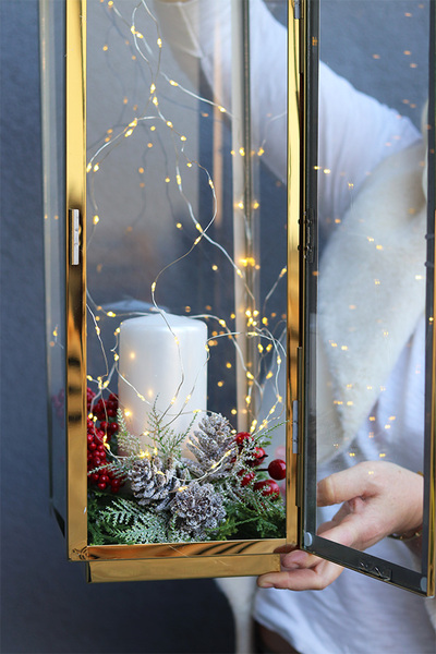 Angelo Christmas 2, świąteczna dekoracja LED w lampionie