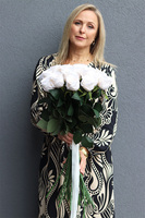 Roses, bukiet róż, kremowe