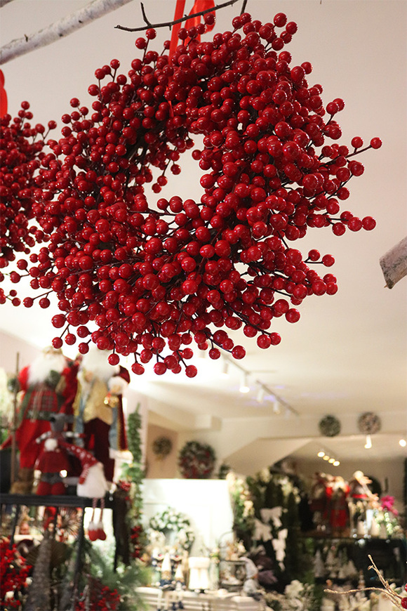 Czerwone Korale Natural, zimowy wianek owocowy