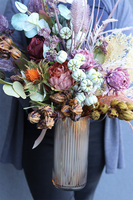 Fall Extra 2, jesienna kompozycja kwiatowa w wazonie