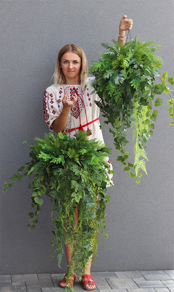 Green Moni, zielona kompozycja wisząca