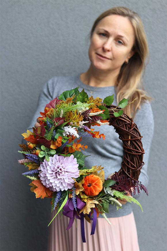 Ferinato Dynia, wianek z welurową dynią