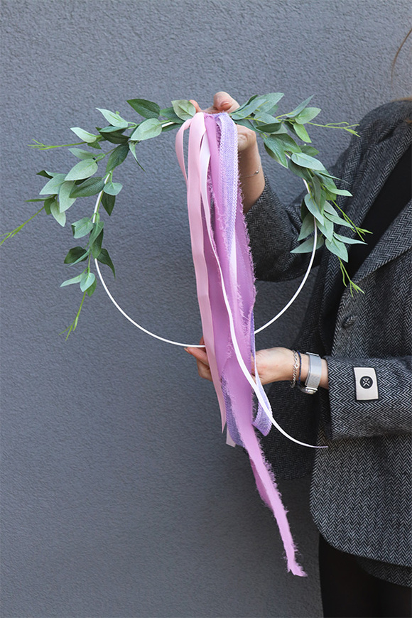 Ruskus Subtelle, wianek na obręczy