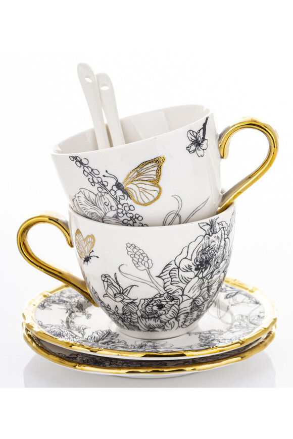 Butterfly Garden, filiżanka z łyżeczką