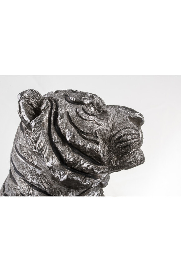 Tygrys, srebrna figurka dekoracyjna