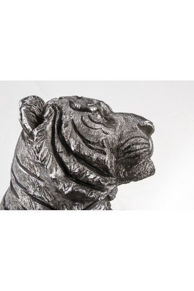 Tygrys, srebrna figurka dekoracyjna