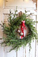 Świąteczny Kolor Big 2, bogaty wianek świąteczny LED