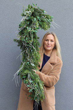 OD RĘKI Winter Dream, zimowa girlanda dekoracyjna, dł.115cm 