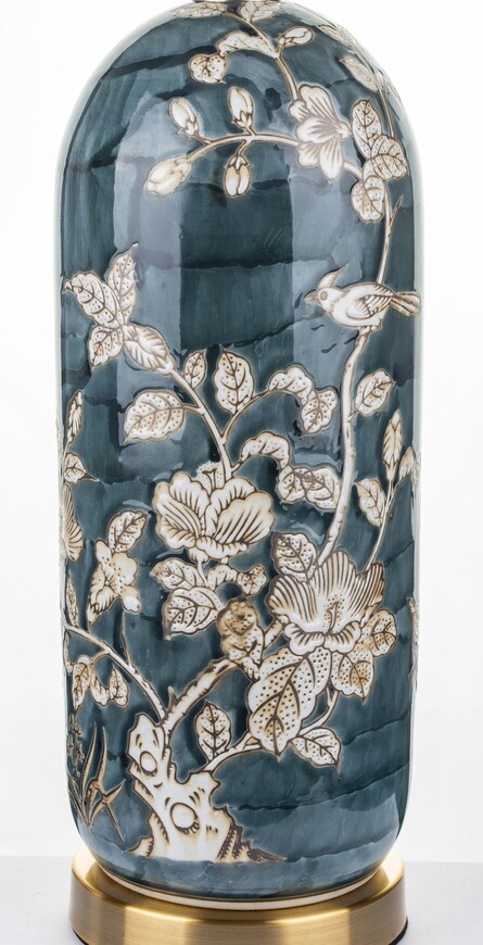 Turquoise, ekskluzywna lampa stołowa, wys.69cm