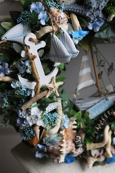 Morska Żegluga 2, marynistyczny wianek do powieszenia