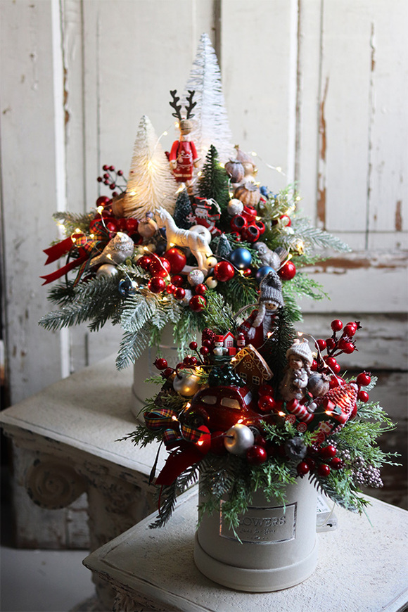 Christmas Moko, flowerbox świąteczny, wym.36x32cm  