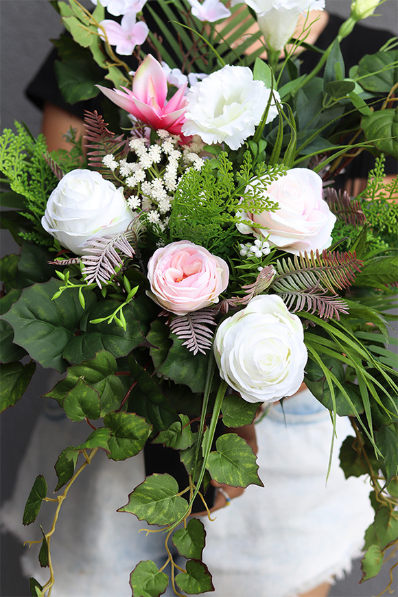 Angelo Pink Dream, bukiet nagrobny we wkładzie