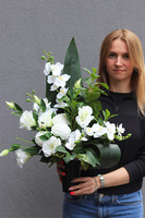 Białe Chwile, bukiet nagrobny we wkładzie