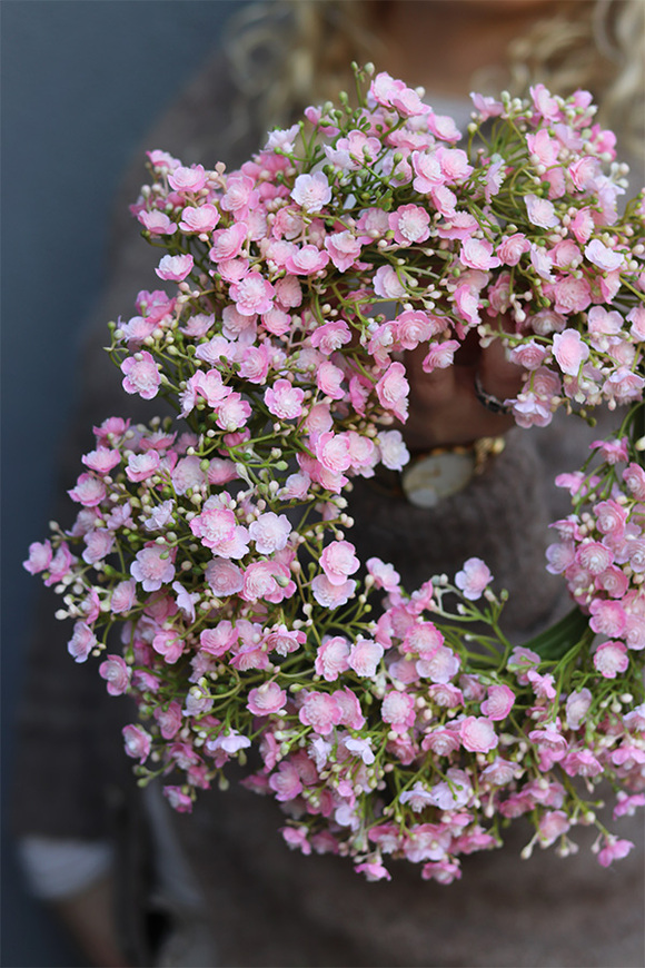 Flowers 4 You, wiosenny wianek z gipsówki