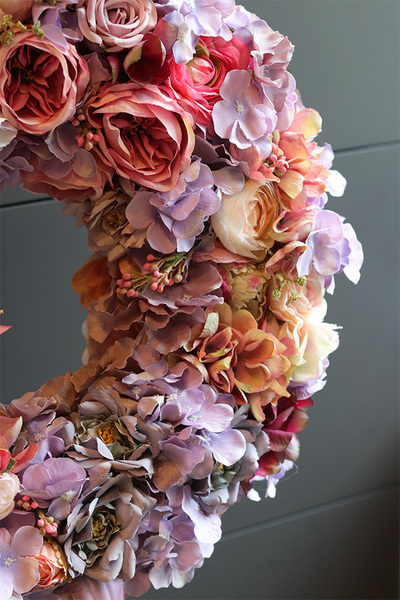 Bogactwo Natury Easter, kwiatowy wianek z jajkami