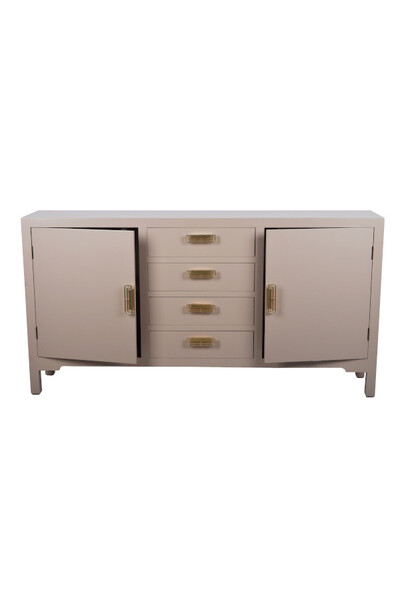 Tribeca, szeroka komoda z szufladami, beżowa