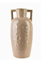 Earth A, nowoczesny wazon / amfora, beżowy, wym.8x16x35cm
