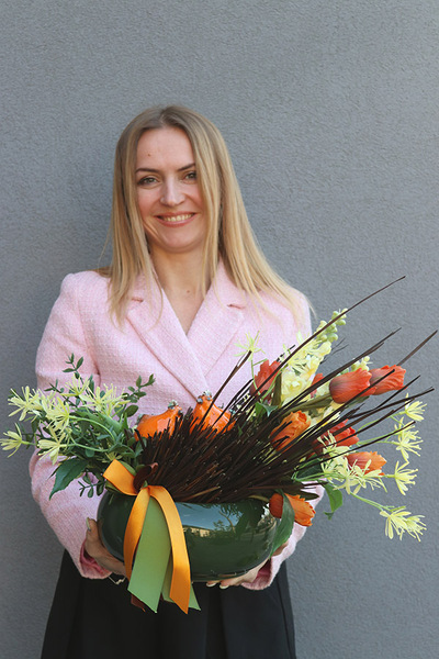 Cynamonovo Coco, stroik wielkanocny z kurami