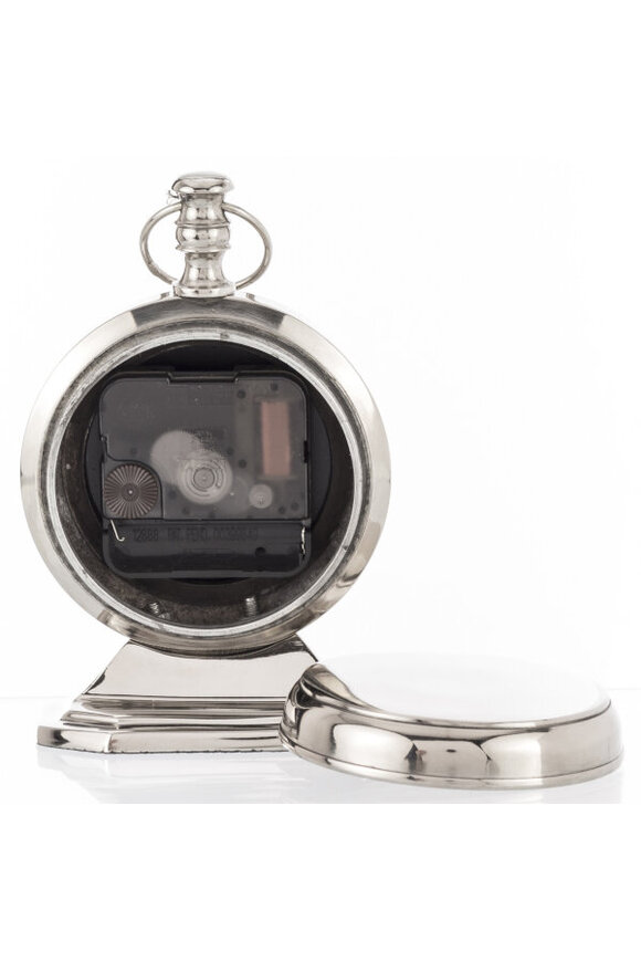 Office Silver srebrny zegar gabinetowy