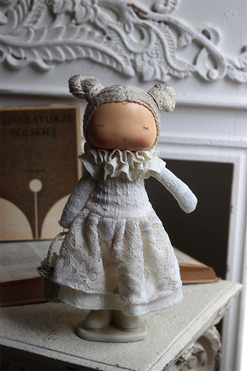 Doll Madleine, figurka laleczka boho, dziewczynka, wys.34cm